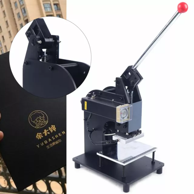 110V Manual Hot Foil Stamping Machine PU Card Tipper Stamper 0-50b/min