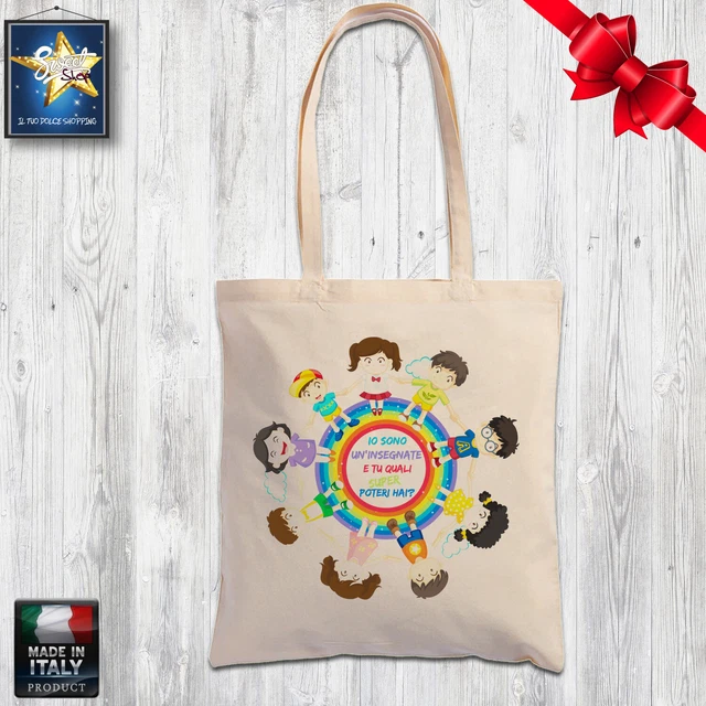 Colorfamily Shopper Maestra Regalo Maestra Grazie Maestra Ideale Come - Foto 8