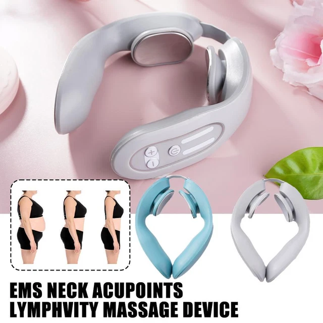 EMS Neck Acupoints Lymphvity Massage Device,Intelligent Massager withSXE F9K4
