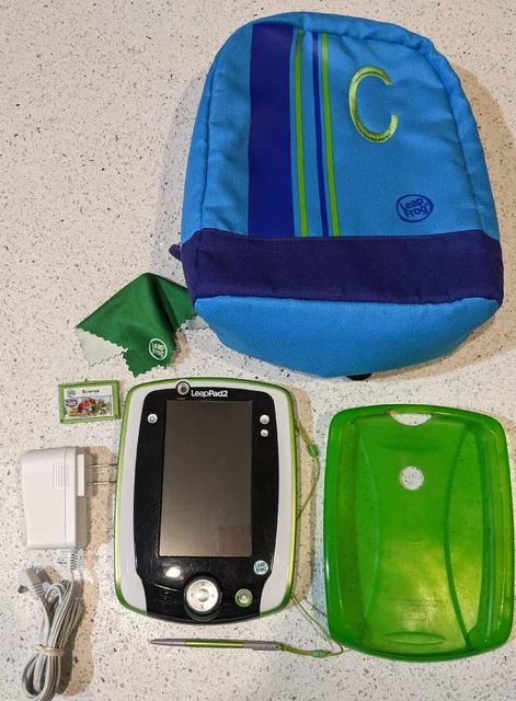 LeapFrog LeapPad 2 Explorer Learning System Backpack Charger Game Case Set Lot