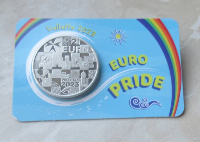 Malta 2022 - 2,5 Euro " Euro Pride " in Coincard, in BU