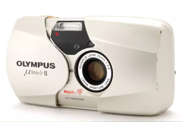 【Near MINT】Olympus μ mju II 35mm Point & Shoot f2.8 Film Camera From JAPAN