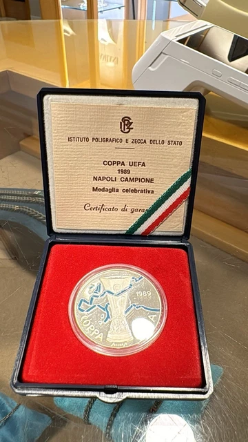 MEDAGLIA NAPOLI CAMPIONE D'Italia 1989/1990 - Edizione Limitata con Certificato EUR 350,00 - IT