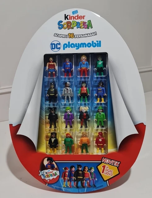 KINDER SORPRESA DC Playmobil Espositore 2025- Nuovo - Completo EUR 99 ...