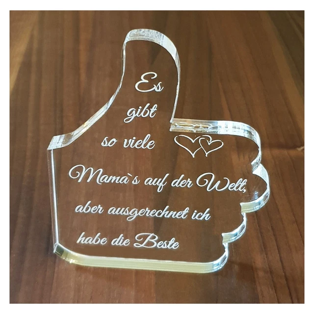 Acryl Puzzleblock Für Mama - Personalisiertes Geschenk Mit Gravur