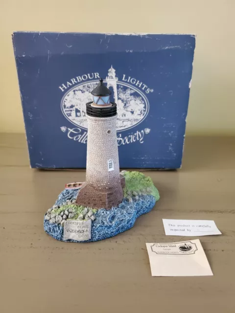 Harbour Lights COCKSPUR ISLAND Georgia Lighthouse SOCIETY EXCLUSIVE #508 Signed.