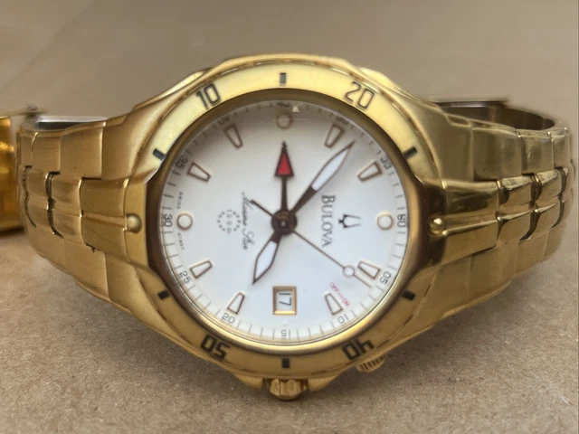 Bulova Quartz Marine Star 100m Alarm. New Battery. Runs. Nice condition
