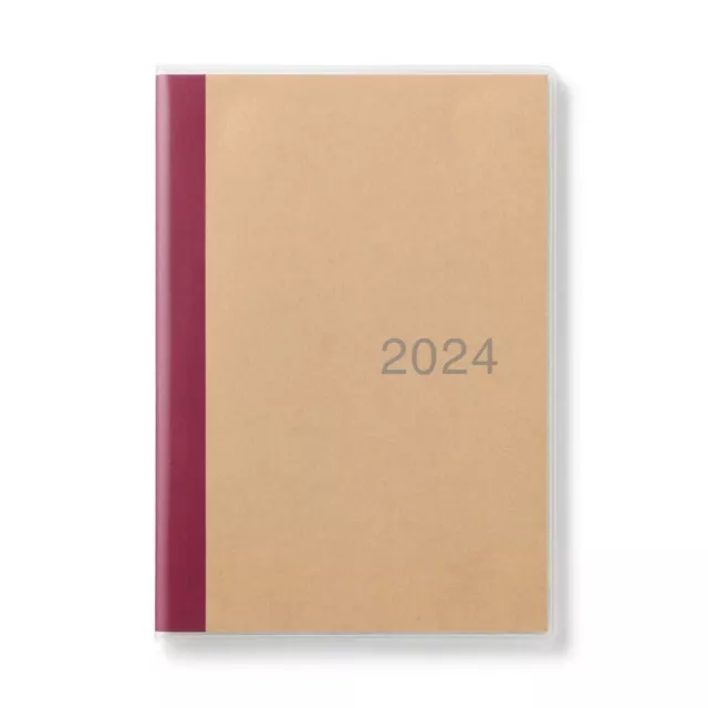 MUJI 2024 MONTHLY Schedule Notebook Size B6 (23 Dec 2024) Made in