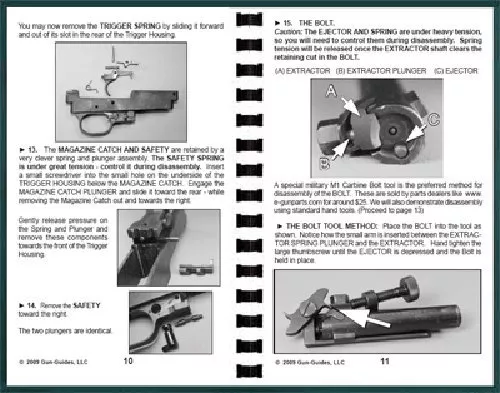 M1 Carbine Manual Book Takedown Guide direct from Gun-Guides Disassembly M 1 USA 2