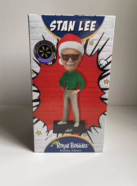 Stan Lee Christmas Royal Bobbles Bobblehead Walmart Holiday Exclusive 2021