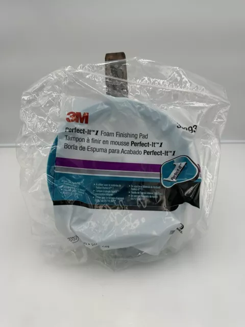 3M 33293 Perfect Fit 1 Foam Finishing Pad 8" Single Side Inset Design NEW OEM