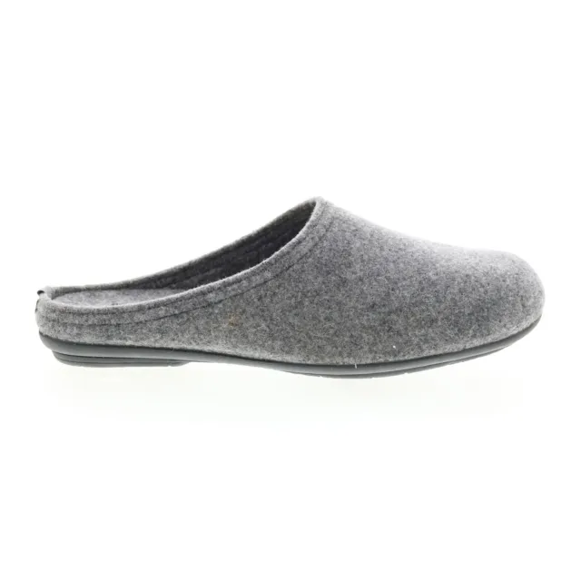 Miz Mooz Hale Womens Gray Canvas Slip On Mules Slippers Shoes