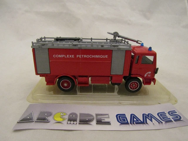 Camion De Pompier Renault S170 Ampliroll SOLIDO échelle 1:50 - Véhicule En Métal Neuf, Boîte D'origine