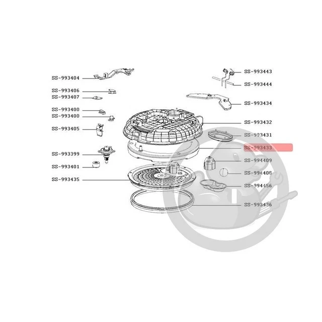 Couvercle inférieur MOULINEX SS-997344