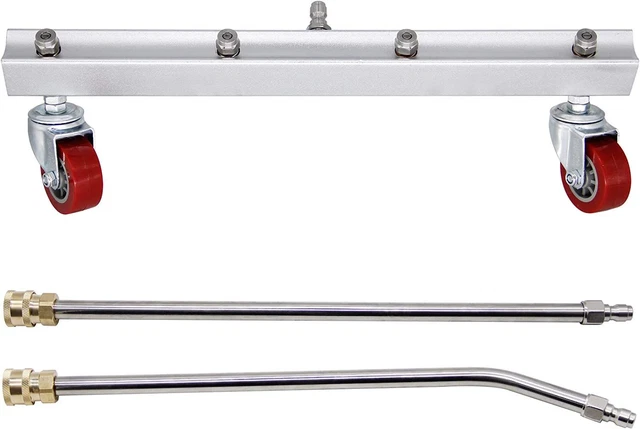 Twinkle Star 16 Inch Pressure Washer Undercarriage Cleaner, 16 Inch, Silver
