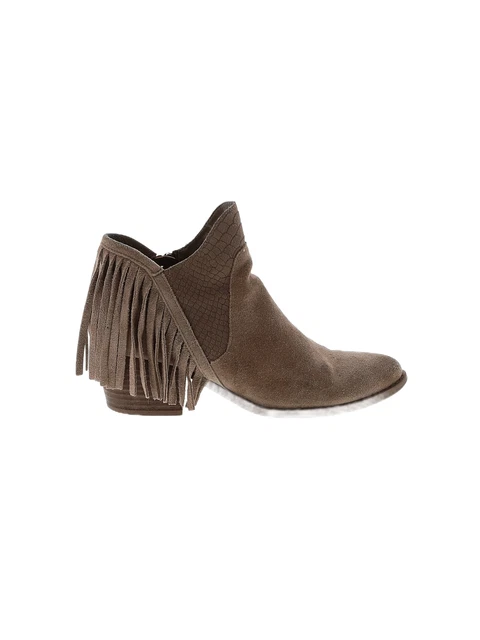 Reba Women Brown Ankle Boots 7.5