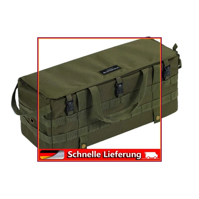 Bolsas de almacenamiento - Bolsillo colgante impermeable Molle para escritorio (verde ejército)