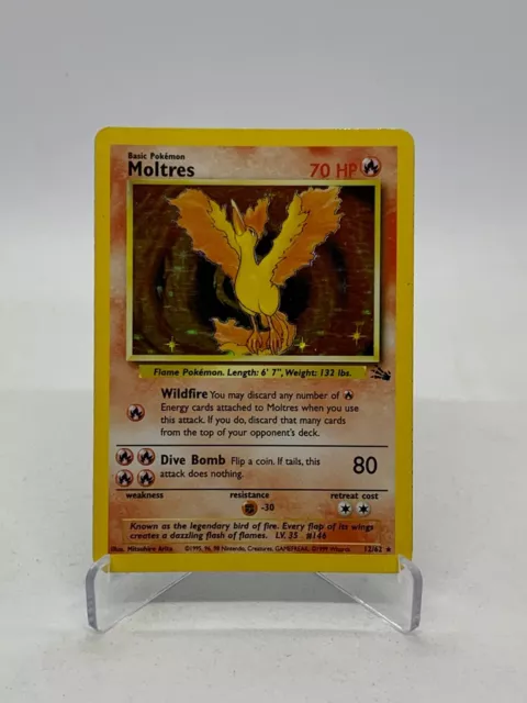 Pokemon Original Legendary Birds - Zapdos - Articuno - Moltres - 1st Ed.  Fossil