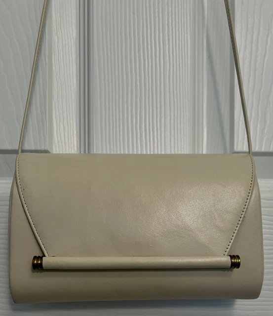 Vintage Andé Shoulder Ivory Clutch Bag