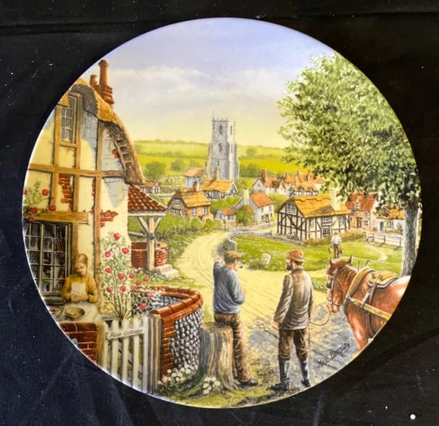 Royal Doulton Collectors Plate - Rose Cottage by Mick Bensley