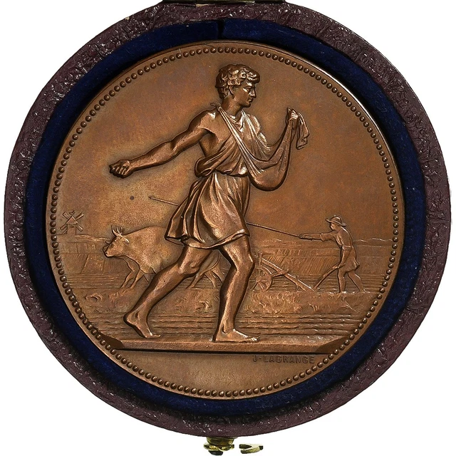 Médaille Ancienne Pontoise – Société D'Agriculture & D'Horticulture – Bronze, 1850 (XIXème Siècle)