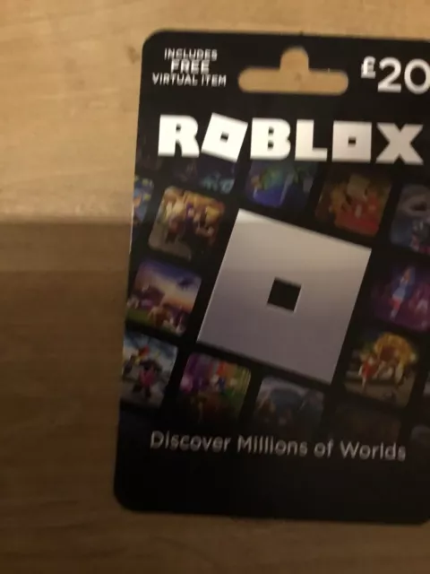 Roblox Gift Card 100-1200 Robux Includes Exclusive Virtual Item