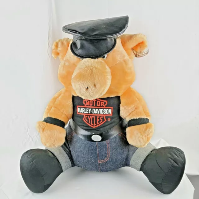 Harley Davidson Plush Pig Hog Stuffed Animal Toy Biker Motorcycles HD 1993