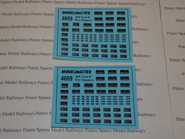 Modelmaster 4609 BR carbón y mineral hopperWagon número blanco calibre OO
