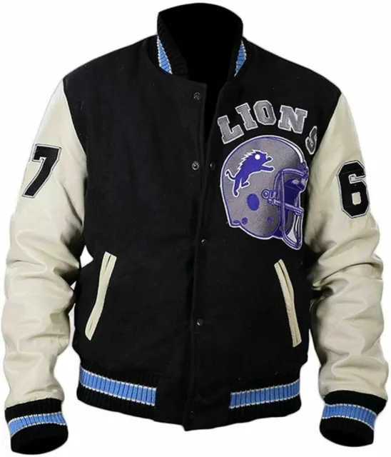 Beverly Hills Cop Axel Foley Eddie Murphy Letterman Detroit Lions Varsity Jacket