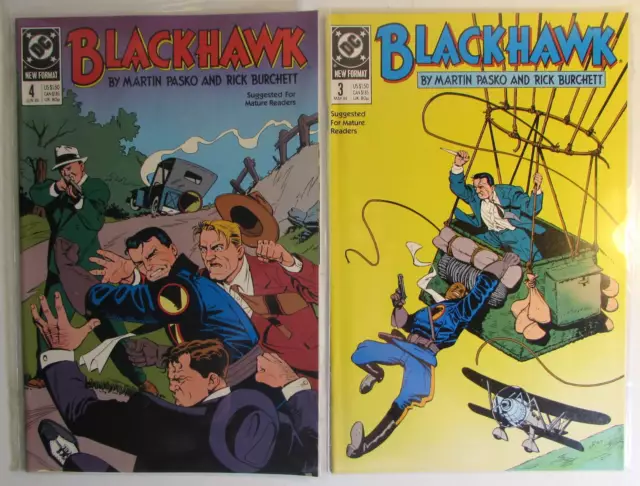 1989 BlackHawk Lot of 2 #3,4 DC Comics NM 2nd Series 1st Print Comic Books