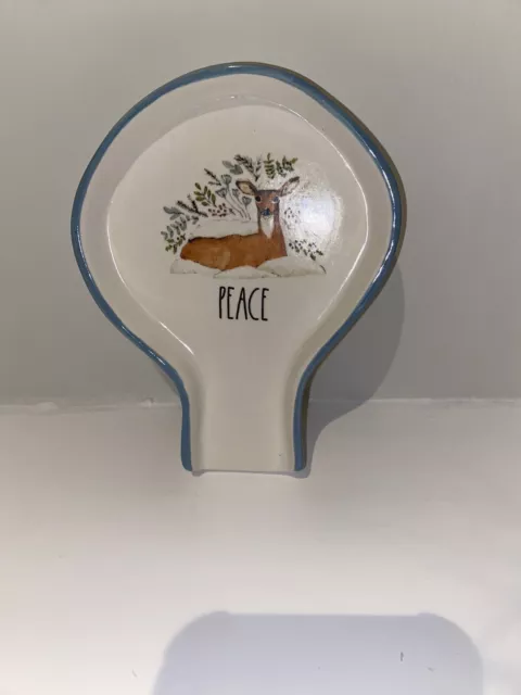 Rae Dunn Christmas 2023 PEACE Spoon Rest - USA IMPORT
