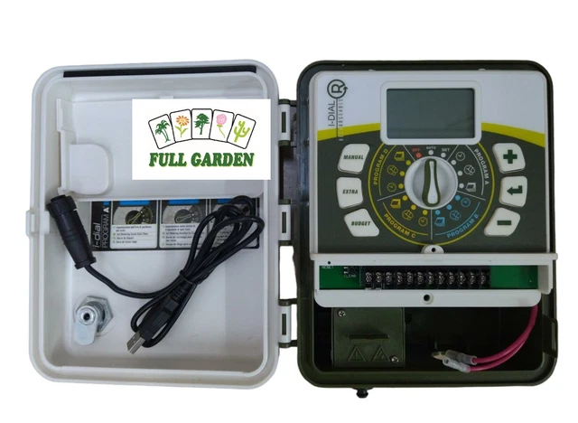 PROGRAMMATORE ESTERNO 9vdc CENTRALINA I-DIAL 8 STAZIONI RAIN IRRIGAZIONE PRATI