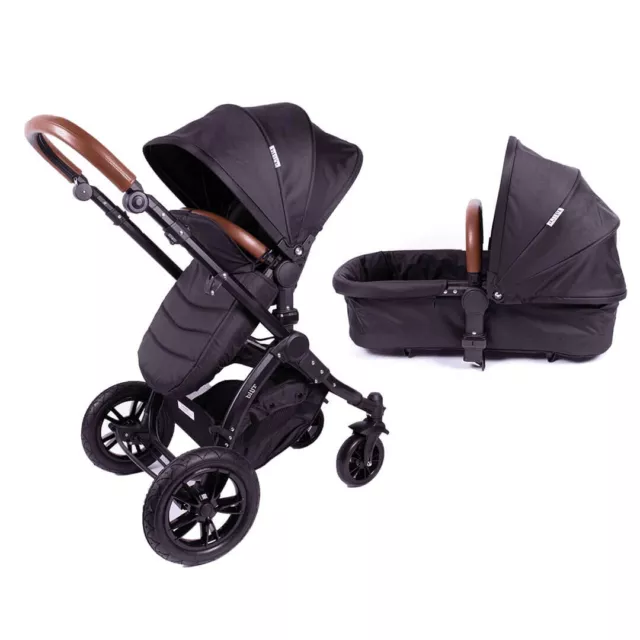 Blij ´ R Sam Negro 2in1Luxus Carrito Combi 360 Grado Orientable Silla de Paseo