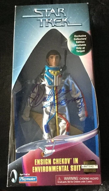 Star Trek Ensign Chekov in Environmental Suit Signed by Walter Koenig w/COA RARE