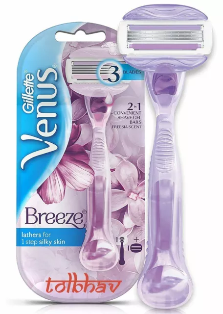 Maquinilla de Afeitar Gillette Venus Breeze Mango con 1 Cartucho Precargado...