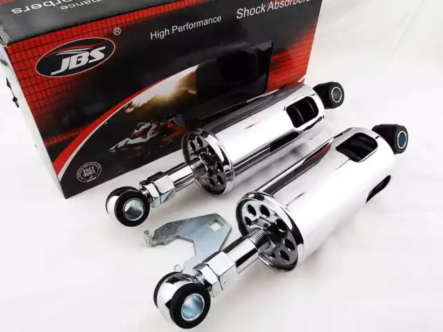 Harley Davidson Fxstc Softail Custom 89-99 Jbs Chrome Rear Shock Absorbers