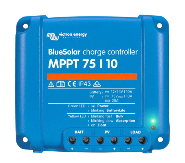 Victron Energy Bluesolar Mppt 75/10 Solar Controller (12/24V-10A) - Scc010010050