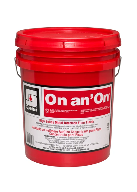 5 Gallons Spartan On an' On Floor Finish