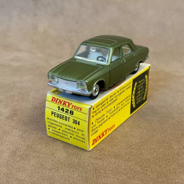 Dinky Toys 1428 Peugeot 304 Nib Original - Vintage Original Model