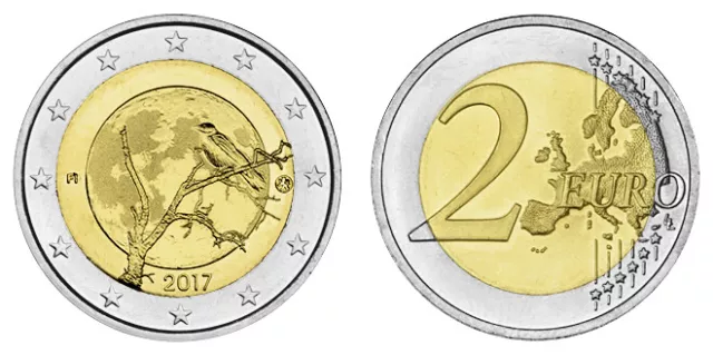 FINNLAND 2 EURO FINNISCHE NATUR 2017 bankfrisch