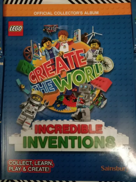 Lego Create The World Incredible Inventions Album + 60 Free Cards!