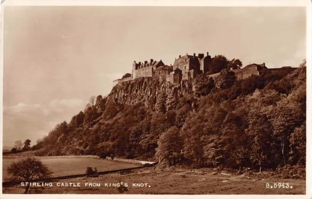 uk33243 stirling castle from kings knot scotland real photo uk