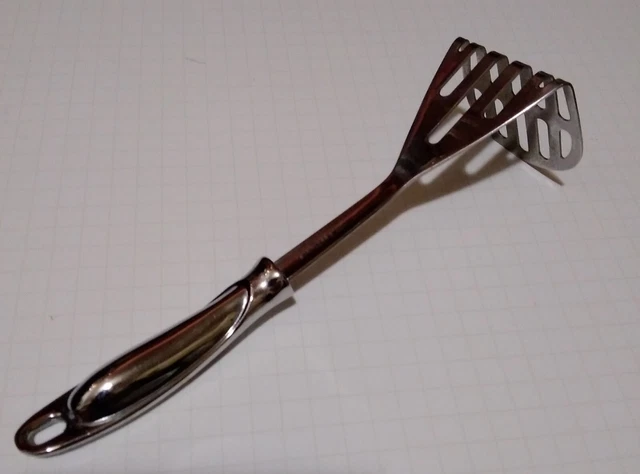 Inox Stainless Steel 18/8 Meat & Potato Masher Mixing Spatula High Quality