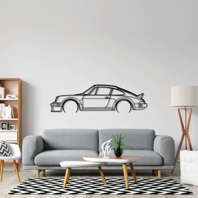 Wall Art Home Decor 3D Acrylic Metal Car Auto Poster USA Silhouette 911 SC