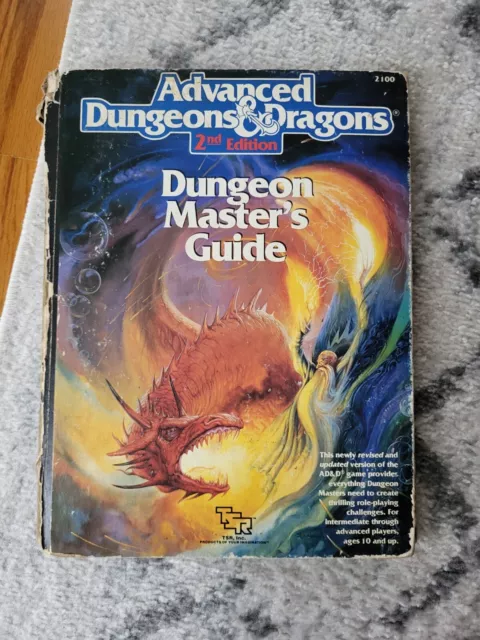 Dungeon Master's Guide, Advanced Dungeons & Dragons 2nd Edition, AD&D, RPG, 2100