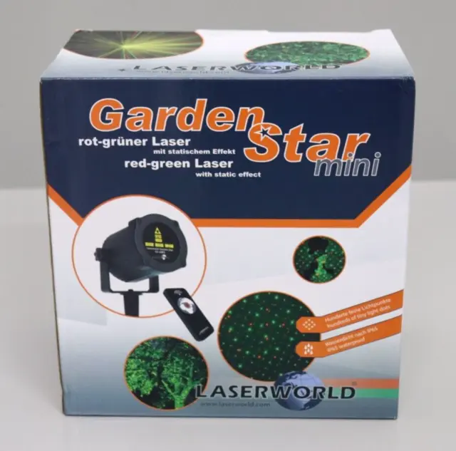 Garden Star Laserworld GS60RG MINI Gartenlaser, ein Rot Grüner 60mw Effektlaser