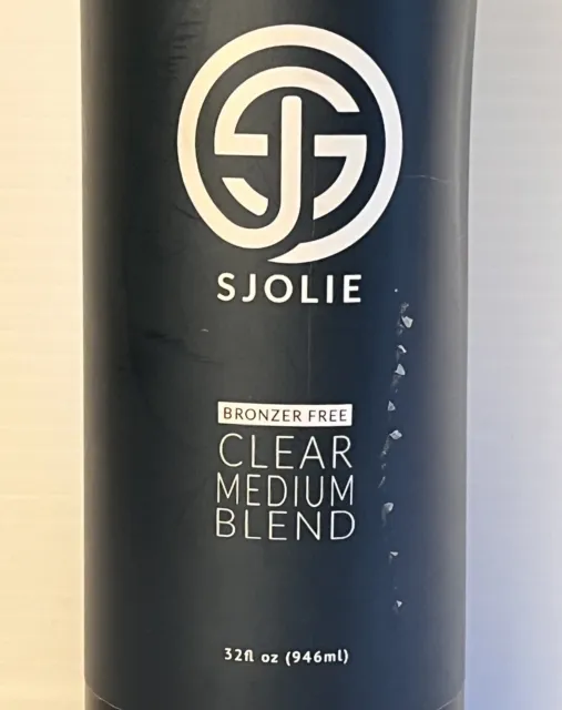 Sjolie Spray Solución Bronceada Transparente Mezcla Media - Sin Bronceador Sellado Nuevo 32 oz