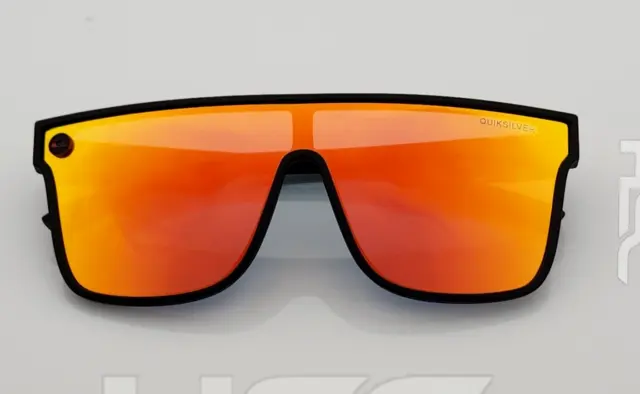 BLACK $25.00 Single Mirror Blenders Frame Flash Orange Lens PicClick - SUNGLASSES SciFi QUIKSILVER