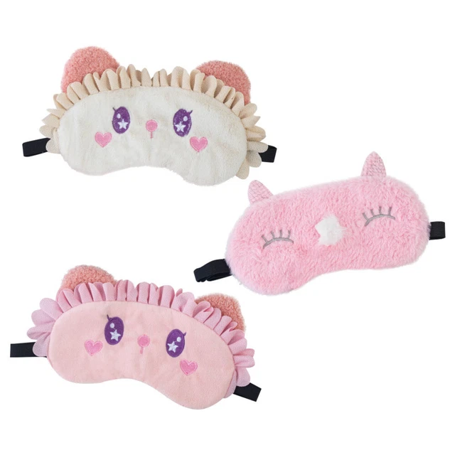 3pcs Augenmaske schlafende Augen Schatten Reise Augendecke elastische Augenbedec