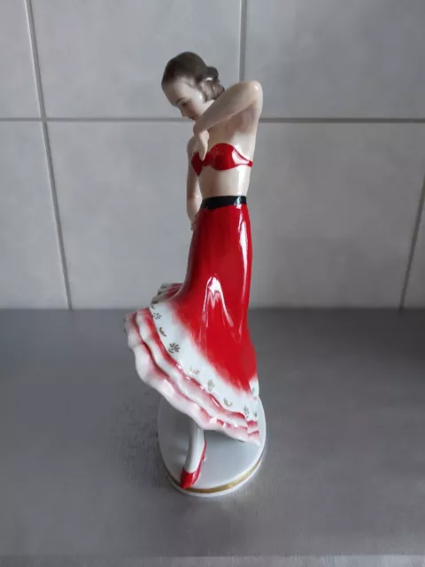 Sitzendorf-~Porzellanfigur -~Flamenco Tänzerin -~ 3